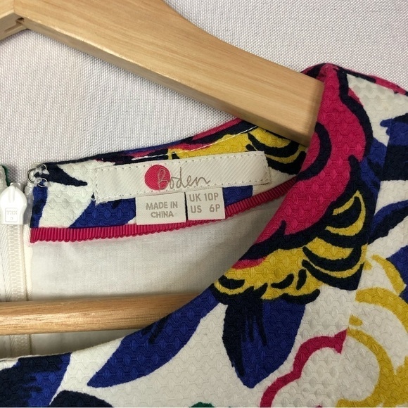 Boden Petite Retro Pocket Floral Sheath Mini Dress 6 - Picture 6 of 6